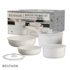 BEATHON - Olla Batería De Cocina con Mango Removible Cocina
