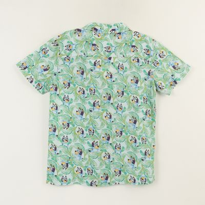 Imagen 2 del producto Guayabera Niño Celeste Full Print