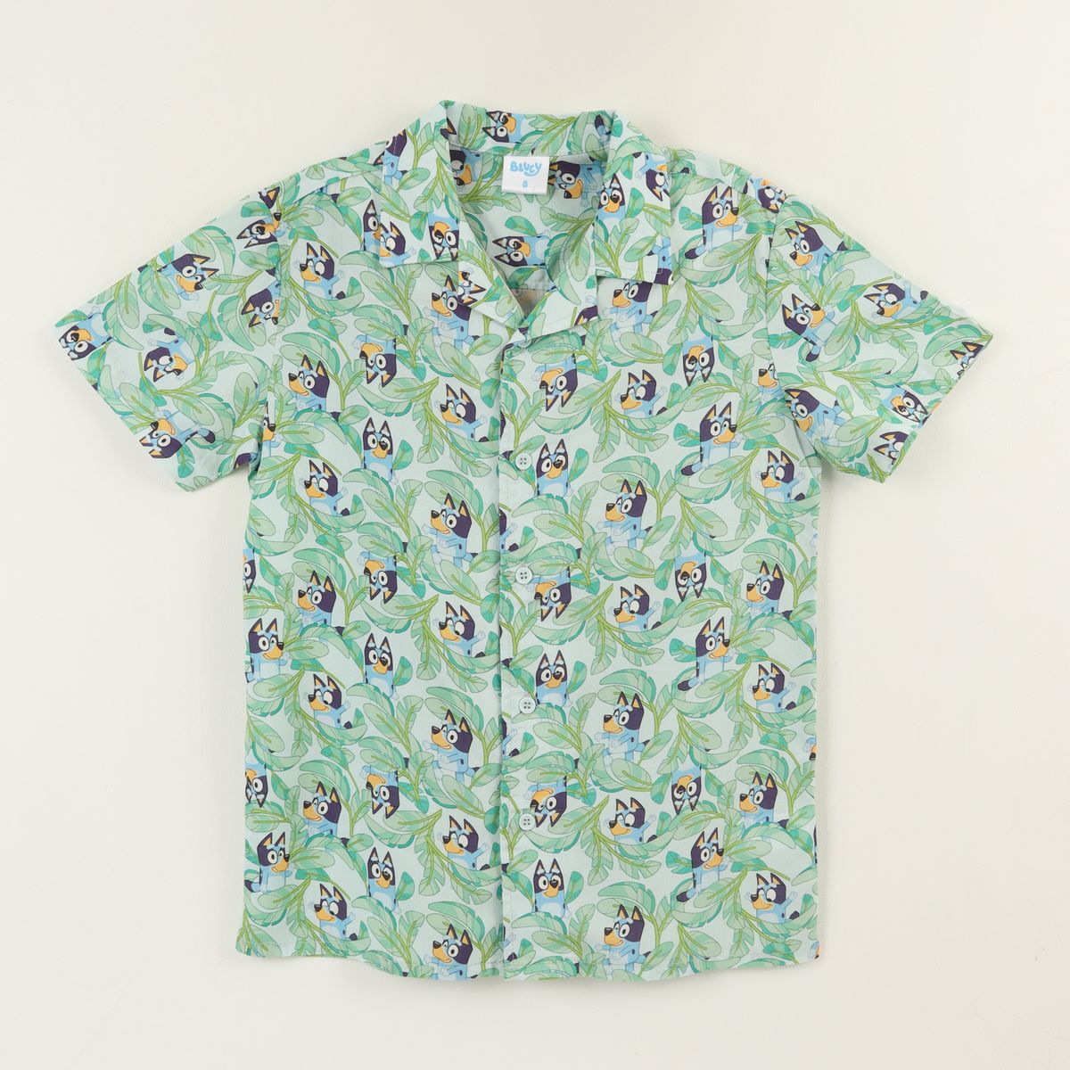 BLUEY - Guayabera Niño Celeste Full Print Bluey