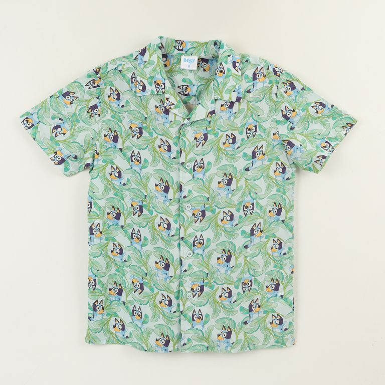 Guayabera Nino Celeste Full Print Celeste 6