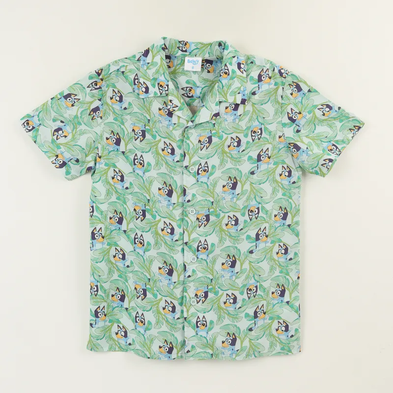BLUEY - Camisa Niño Celeste Full Print Bluey