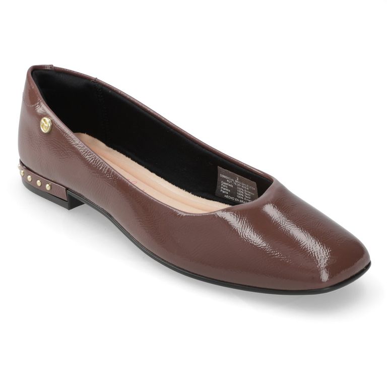 Zapato Plano Mujer Café