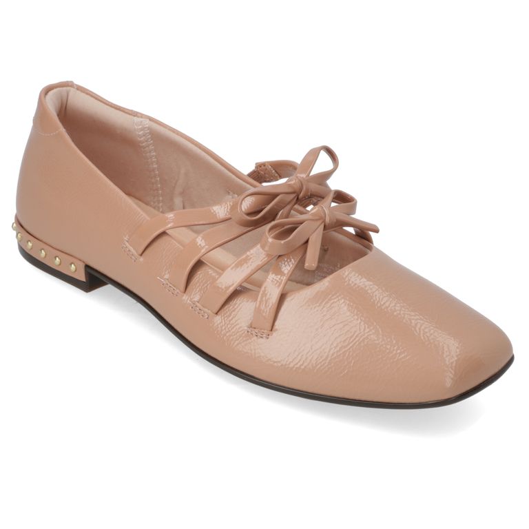Zapato Plano Mujer Beige