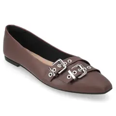 MOLECA - Zapato Plano Mujer Café