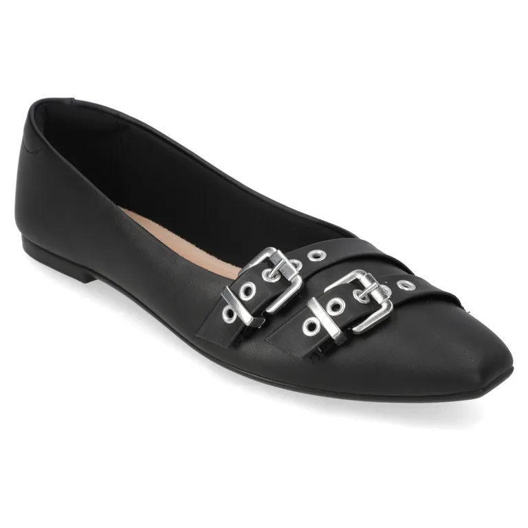 Zapato Plano Mujer Negro