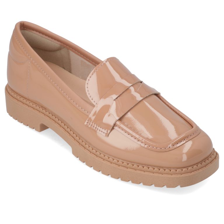 Zapato Plano Mujer Beige
