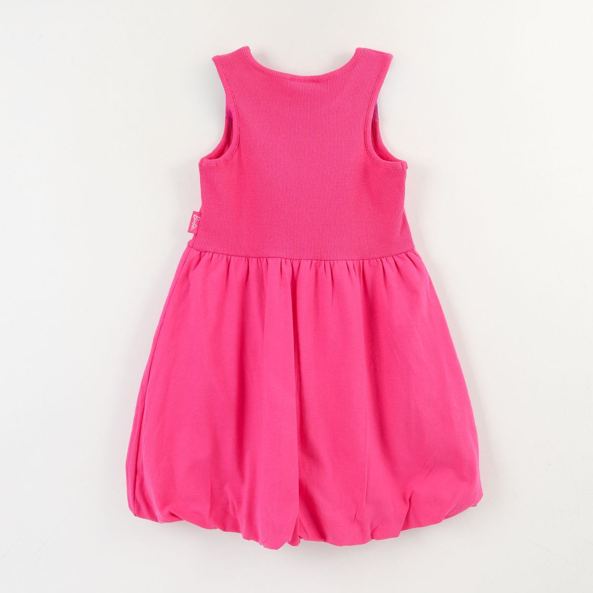 BARBIE - Vestido Sin Manga Niña Rosado Barbie Logo Barbie