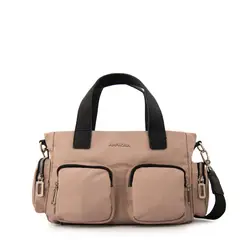 AMPHORA - Cartera Bandolera teri mediana rosa viejo