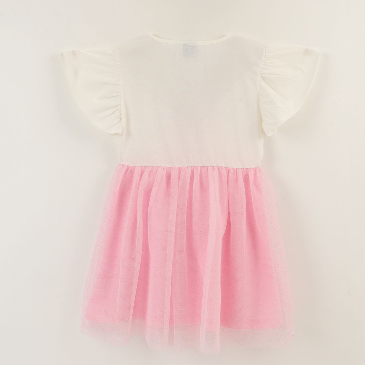 DISNEY - Vestido Manga Corta Niña Rosado Tull Minnie Mouse Disney