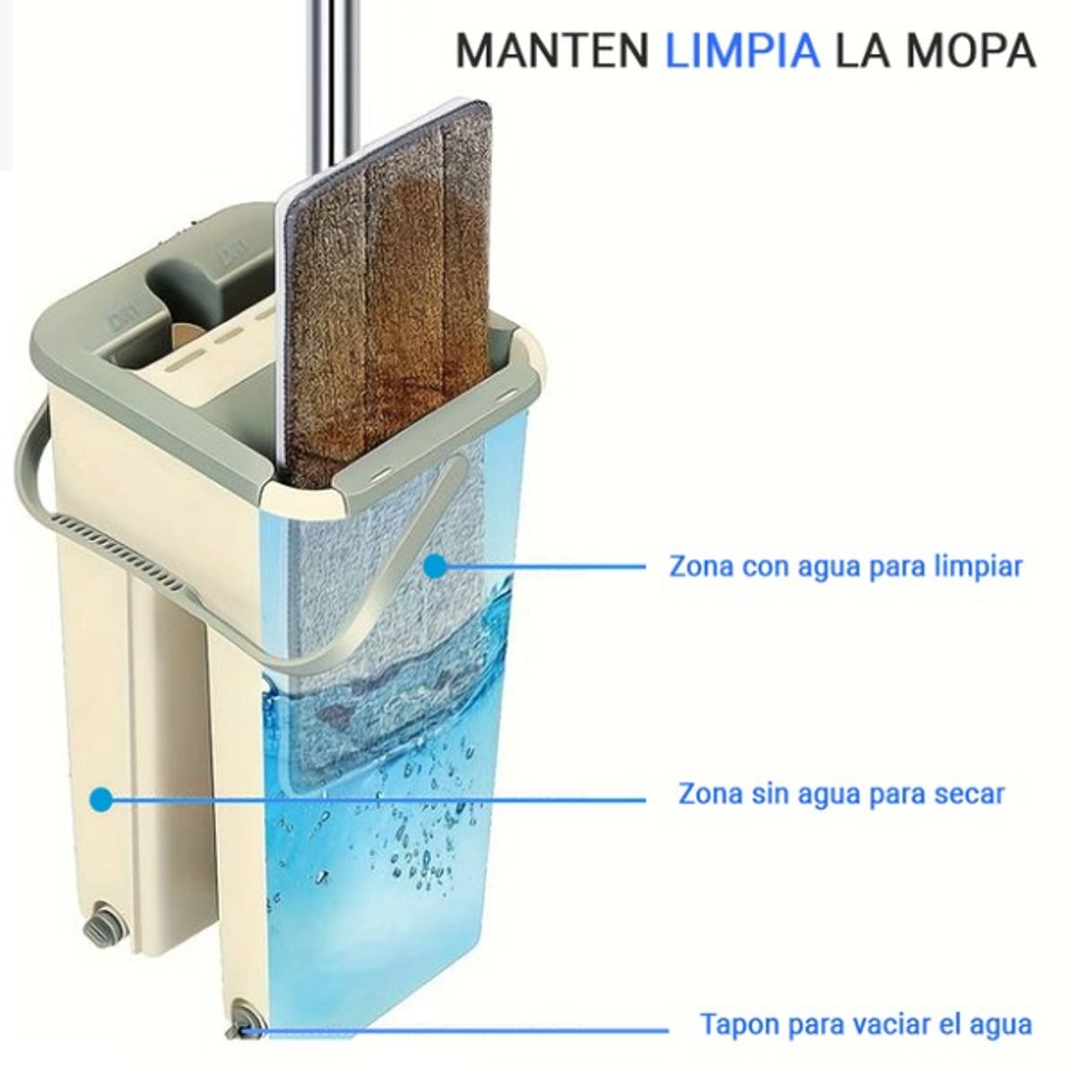 GENERICO - Mopa Clean Magic Con Tacho