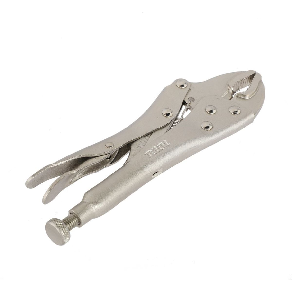 TOTAL TOOLS - Alicate Caiman De Presion Boca Curva 7 pulgadas