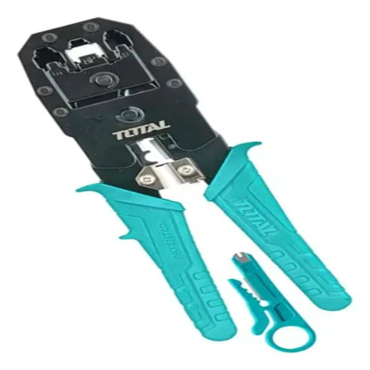 TOTAL TOOLS - Crimpeadora Alicate Prensa Apriete Terminal 4p 6p 8p Total