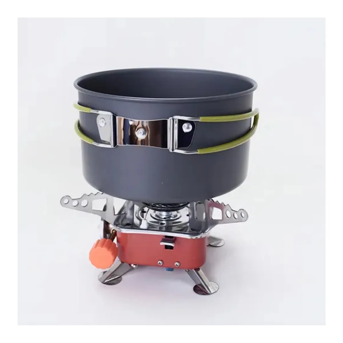GENERICO - Set Ollas Y Tetera Camping 8 Piezas