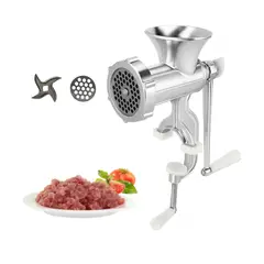 GENERICO - Molino Moledor Picador Cortador De Carne Manual Aluminio