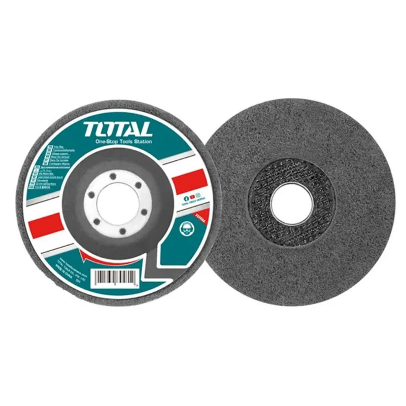 TOTAL TOOLS - Disco De Esponja 115mm Pulir Acero Inox Madera Mármol Total