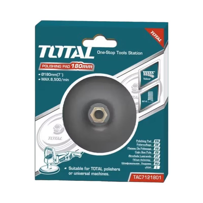 TOTAL TOOLS - Accesorio Disco Esmeril Soporte Para Pulidora 180mm Total