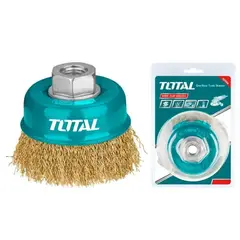 TOTAL TOOLS - Escobilla De Copa Rizada 125mm Esmeril