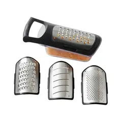 GENERICO - Rallador Rebanador Manual de Vegetales y Frutas 4 pcs