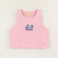 Polera Sin Manga Niña Rosa Peto Lilo & Stitch