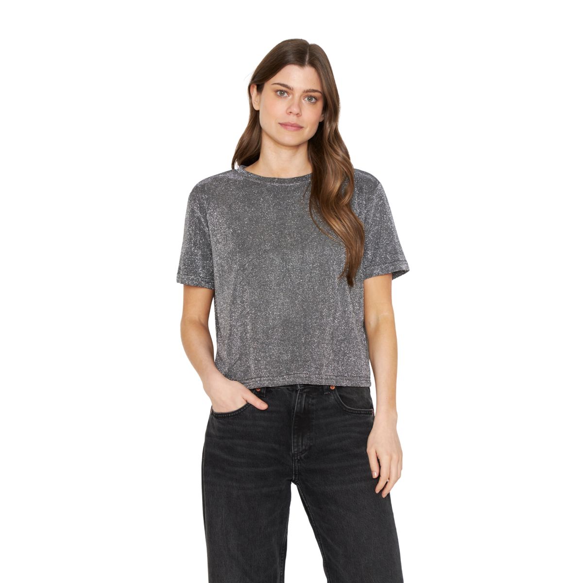 JACINTA TIENDA - Polera Bow gris Jacinta Tienda