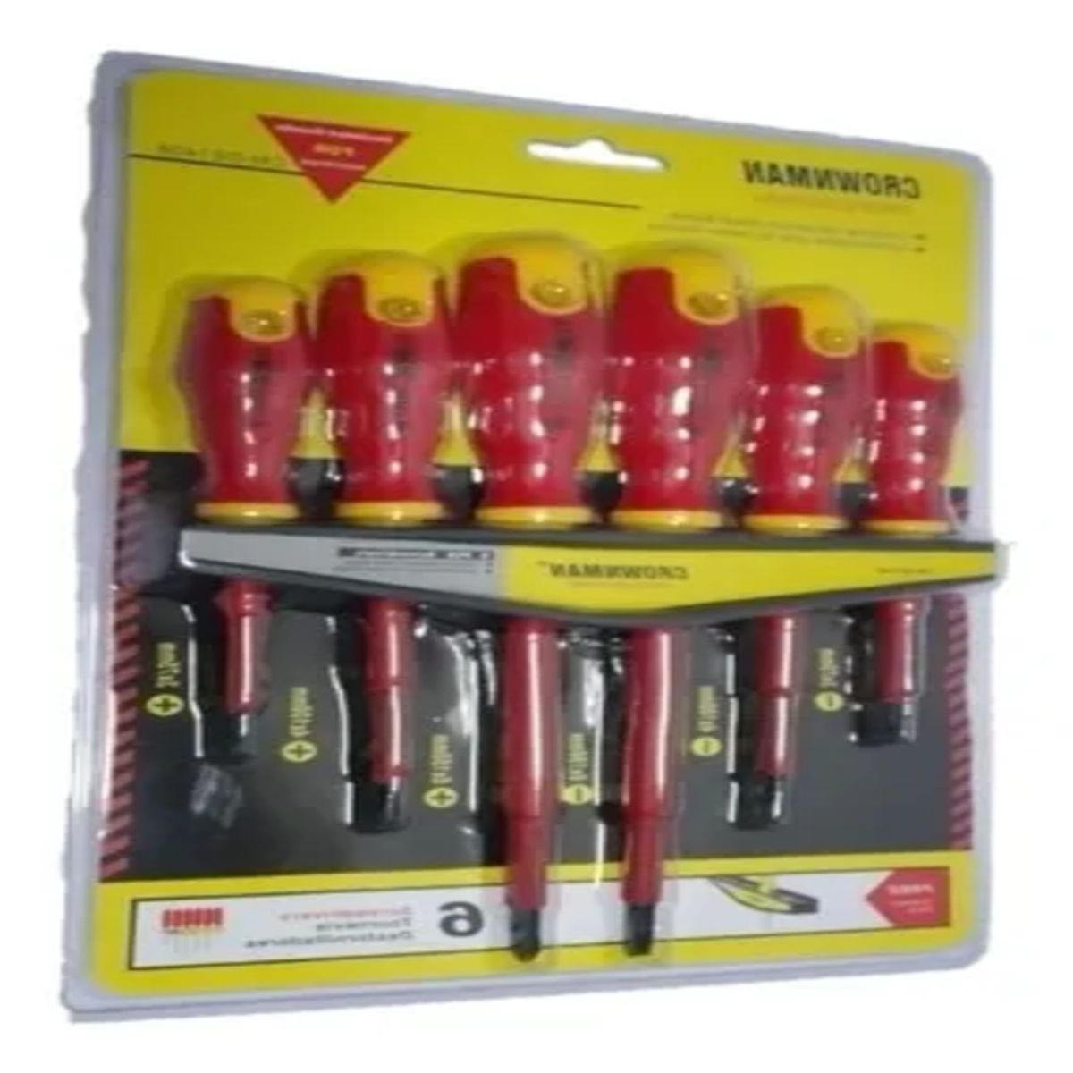 MAKAWA - Set Kit Juego De Destornilladores Electricos 6 Piezas Makawa