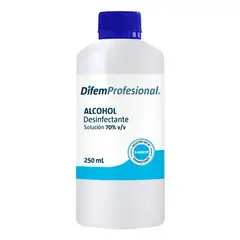 GENERICO - Alcohol Desinfectante Solución 70% Difem 250 Ml
