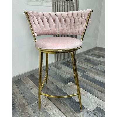 Imagen 2 del producto Silla de Bar Queen de Terciopelo 66cm