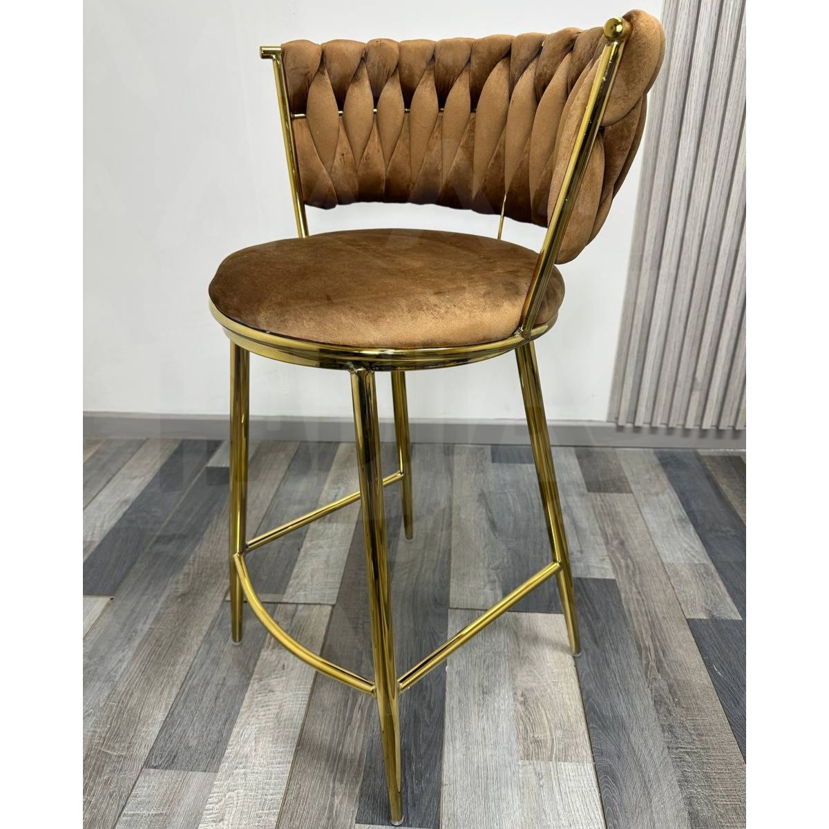 HABITA2 CHILE - Silla de Bar Queen de Terciopelo 66cm