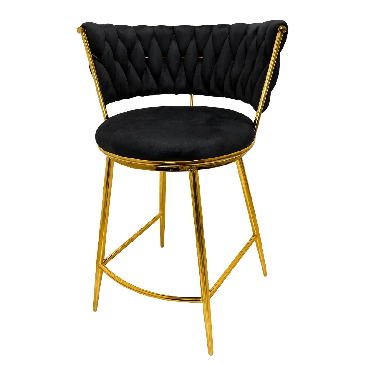 HABITA2 CHILE - Silla de Bar Queen de Terciopelo 66cm