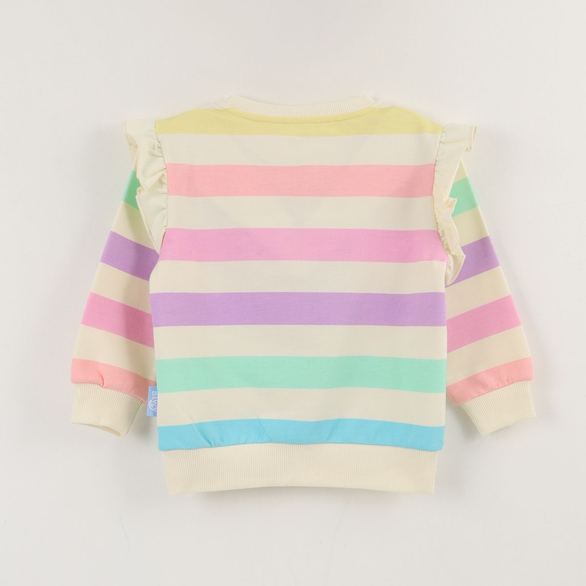 BLUEY - Polerón Cerrado Niña Multicolor Rayas Risa Bluey