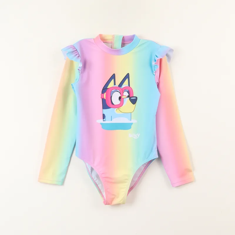 BLUEY - Traje de baño Enterito Niña Multicolor Bath Rainbow Bluey