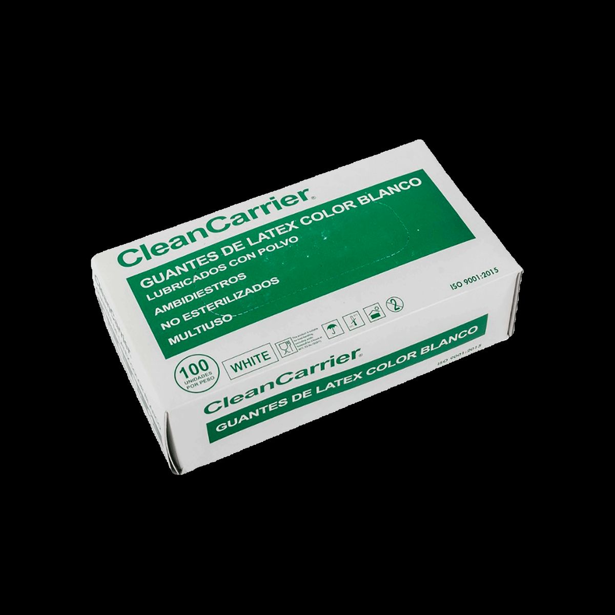 CLEANCARRIER - Guantes de latex Talla L 100 unidades