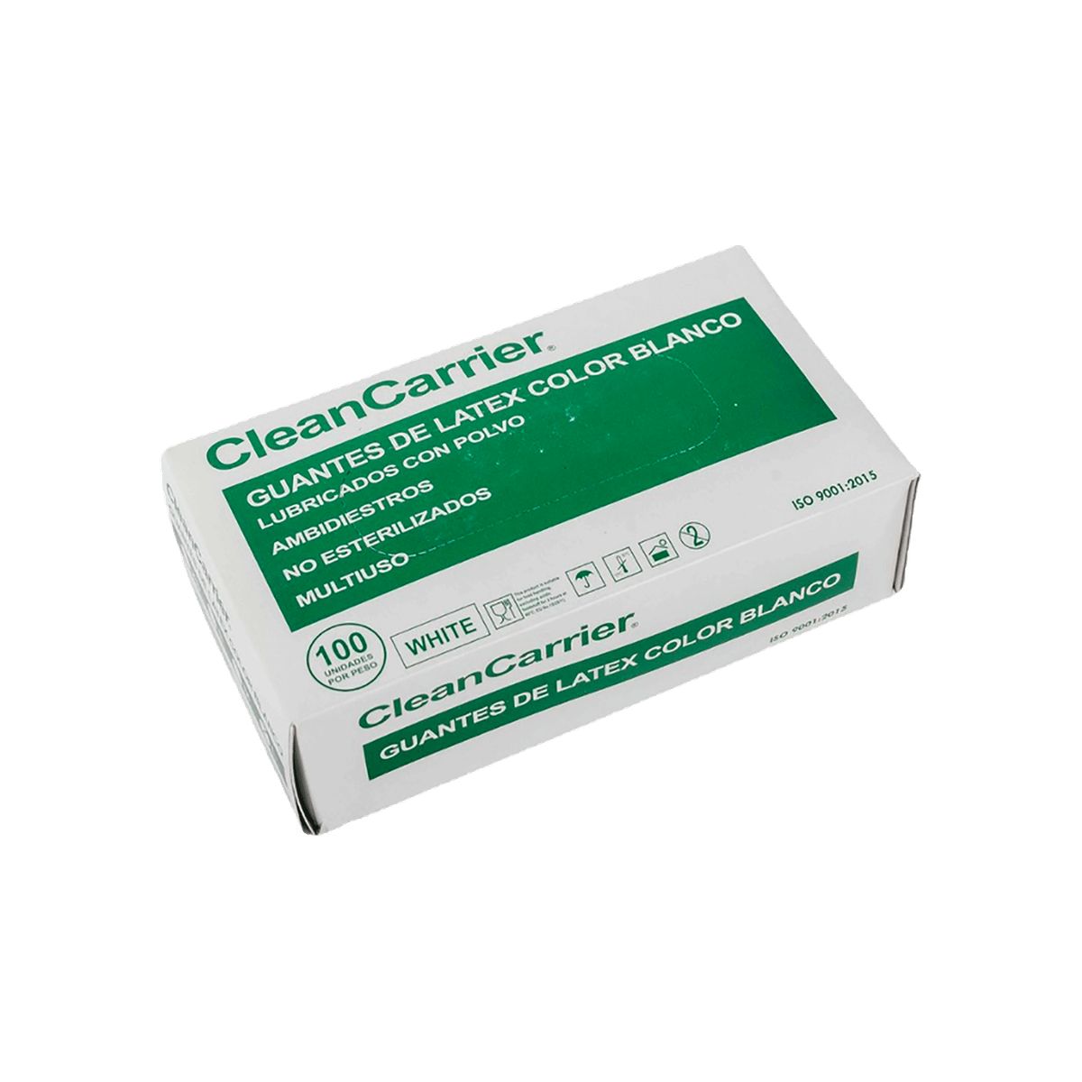 CLEANCARRIER - Guantes de latex Talla L 100 unidades