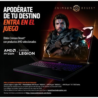 Imagen 2 del producto Notebook Gamer Legion Pro 5 AMD Ryzen 7 32GB RAM 1TB SSD NVIDIA RTX 5060 16 WQXGA