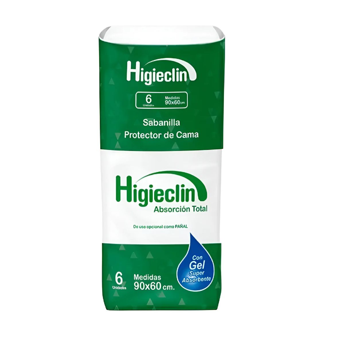 GENERICO - Sabanilla Protectora Higieclin 90x60 Cm X6 Unds Desechable