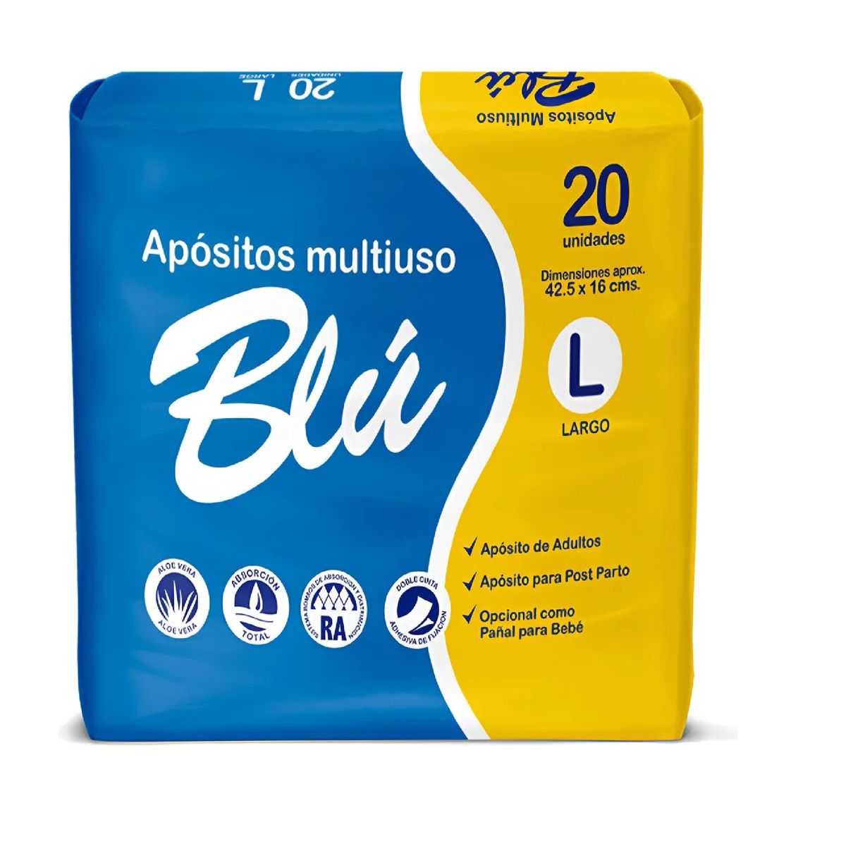 BLU - Apositos Blu Incontinencia Leve X20 Unid Proteccion Discreta
