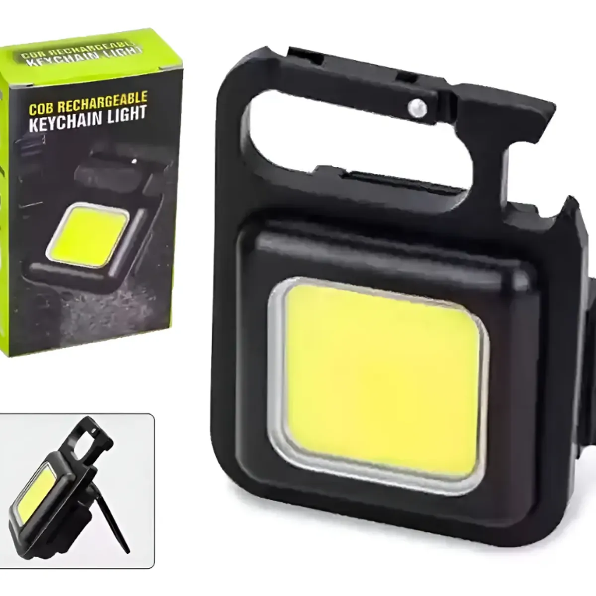 GENERICO - Mini llavero de emergencia con abridor de linterna táctica LED