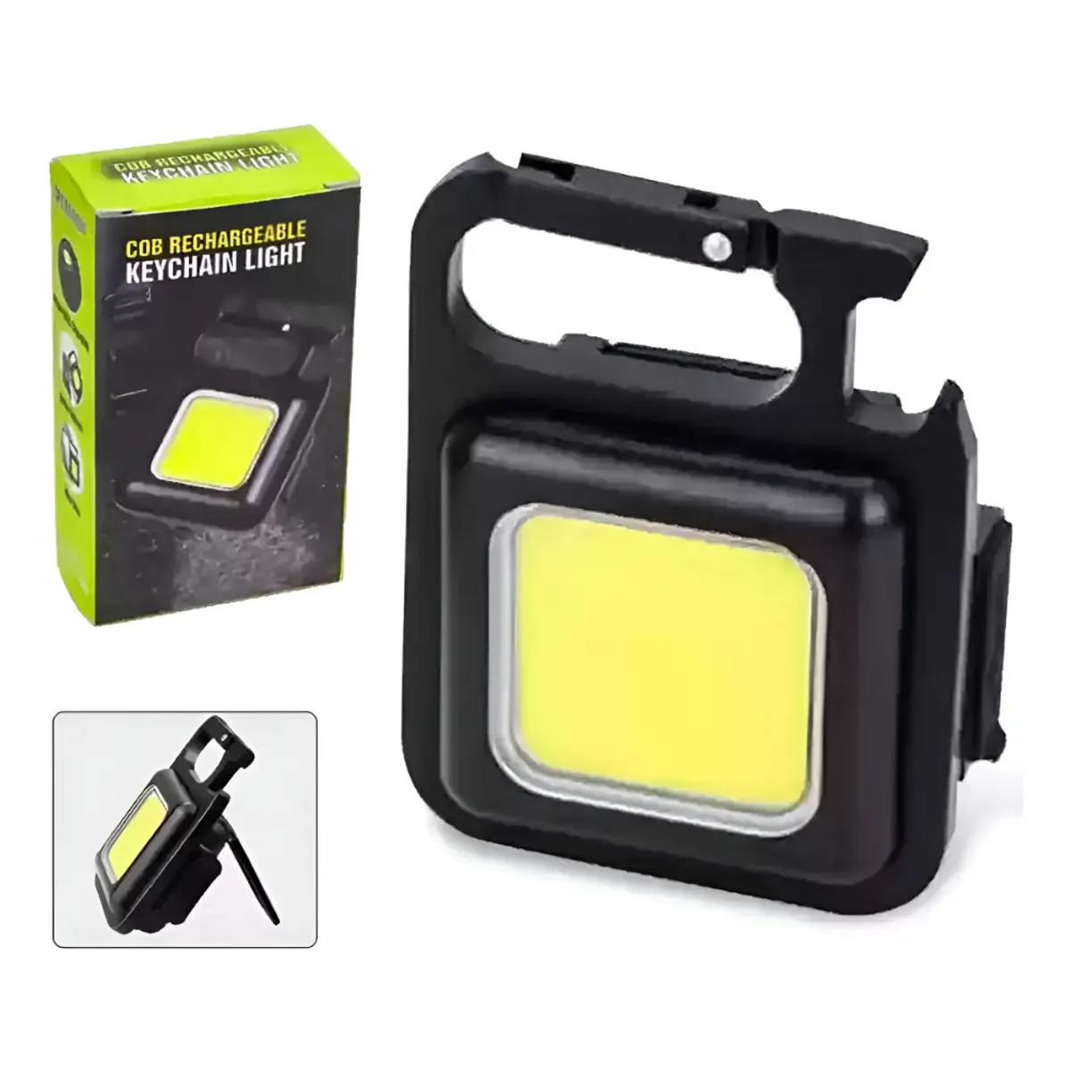 GENERICO - Mini llavero de emergencia con abridor de linterna táctica LED