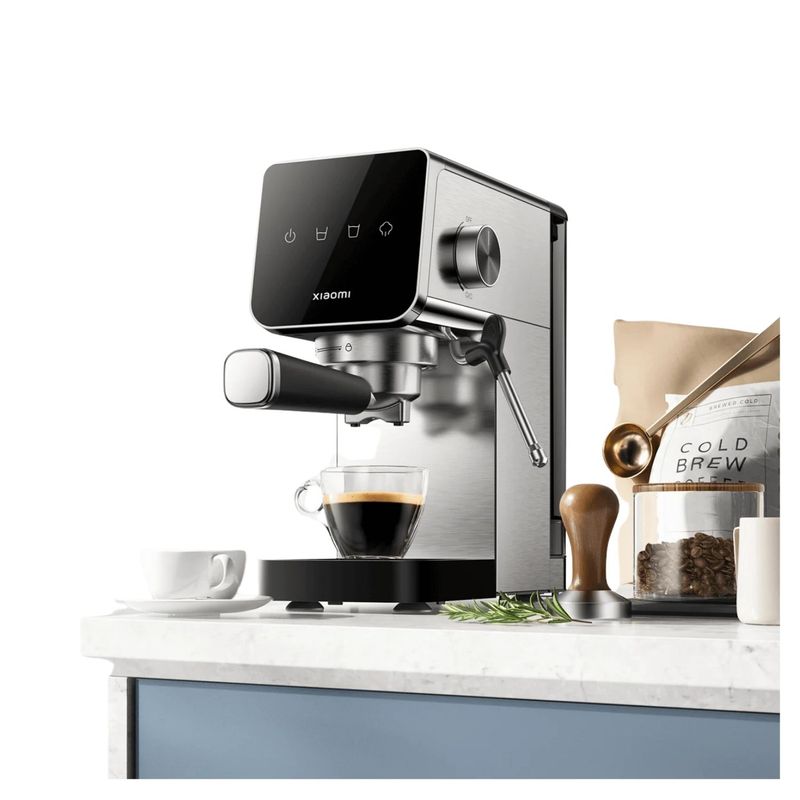 XIAOMI - Xiaomi Cafetera Espresso Semi-Automática 20 Bares Acero Inoxidable