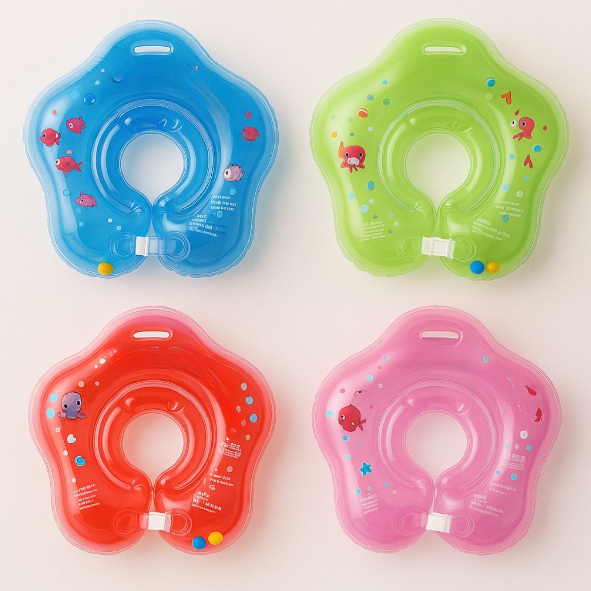 GENERICO - Flotador de Cuello para Piscina Baño Bebé 1 - 12 Meses