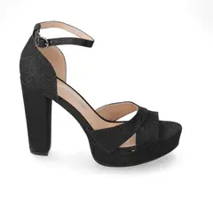 NEW WALK - Sandalia Mujer Negro