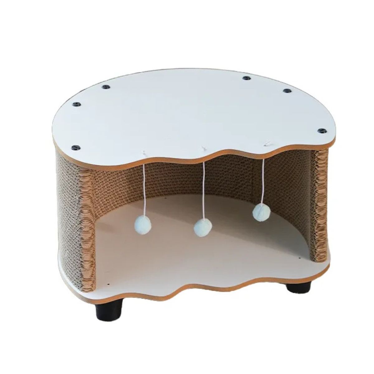 GENERICO - Rascador Tipo Sofa Para Gatos Blanco
