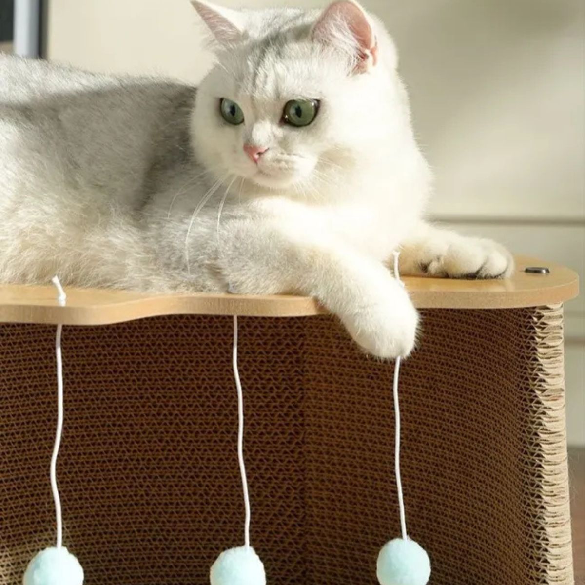 GENERICO - Rascador Tipo Sofa Para Gatos Blanco