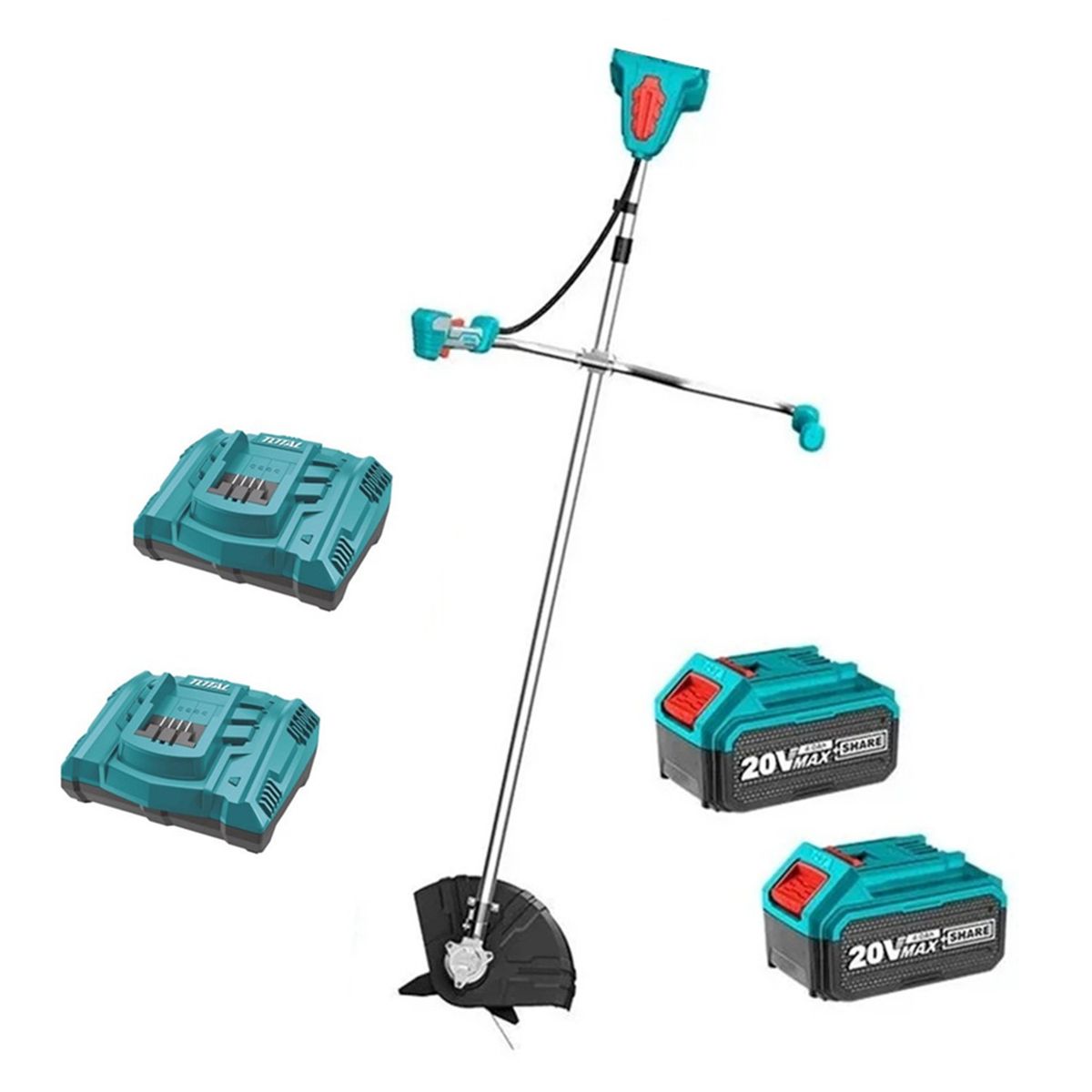 TOTAL TOOLS - Desmalezadora Orilladora 40v 2bat+ Carg Total Tstli20018