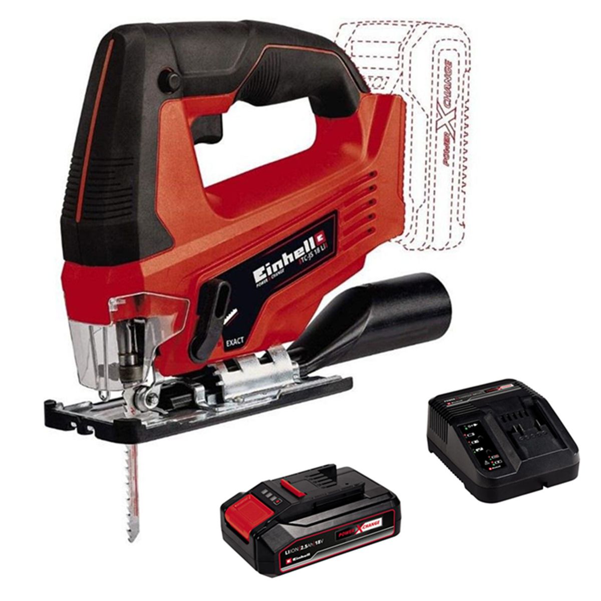 EINHELL - Sierra Caladora 18v Tc-js 1870 Li - Kit Einhell 4321280