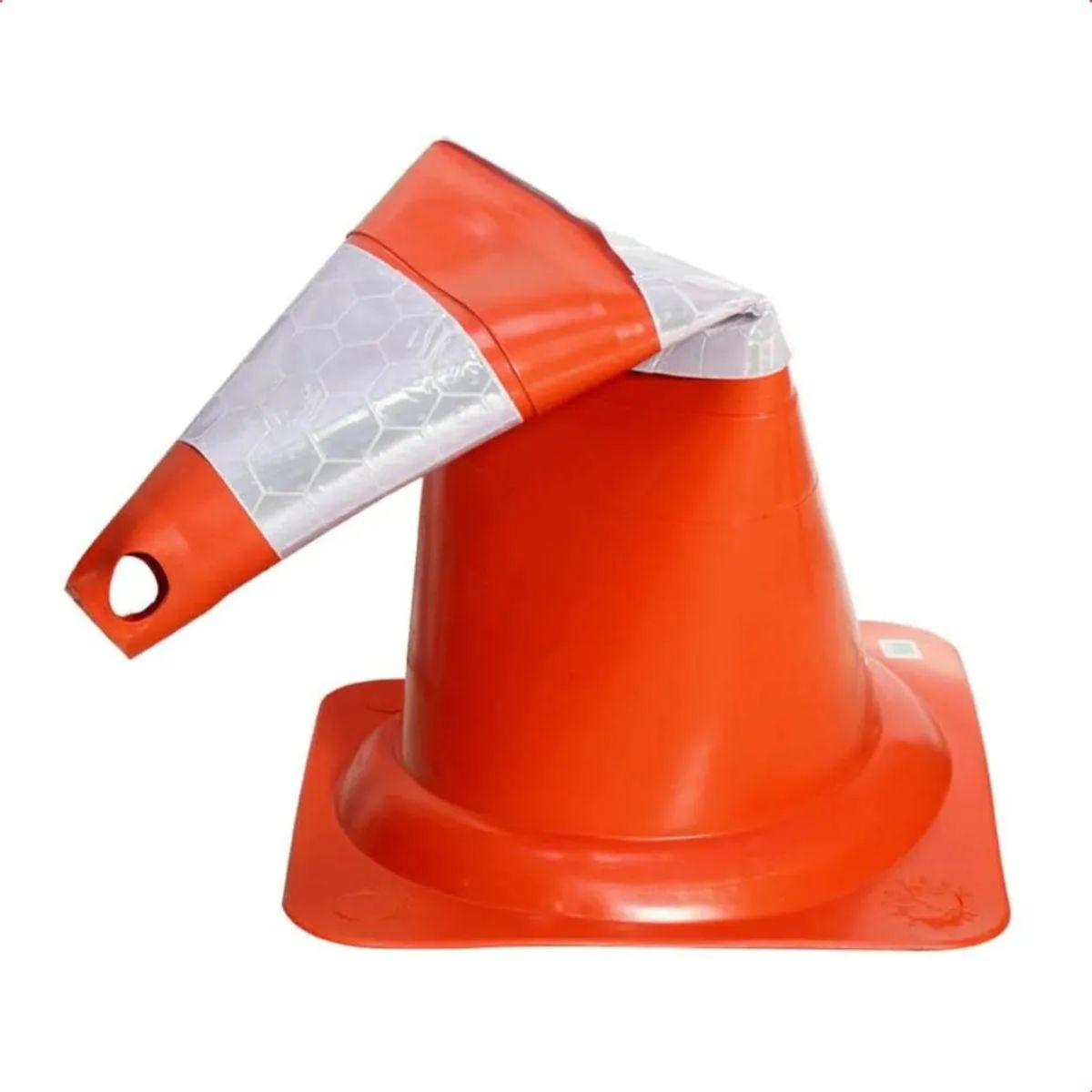 GENERICO - Cono de señalización flexible de 75 cm para seguridad vial,