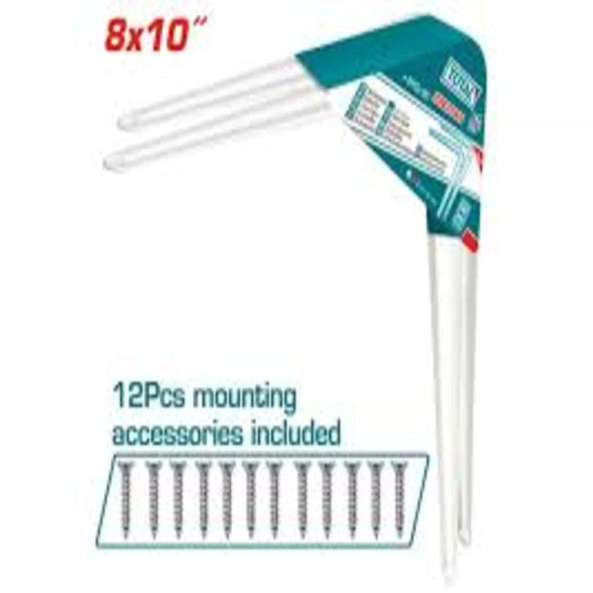 TOTAL TOOLS - Soporte Escuadra Para Repisa Estante 8x10 2 Unds Total