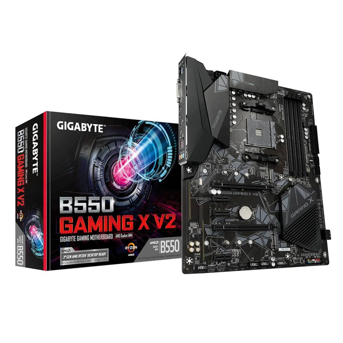 GIGABYTE - Placa Madre Gigabyte B550 Gaming X V2, ATX, AM4, DDR4