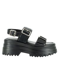 Sandalia Plataforma Mujer Negro Lake