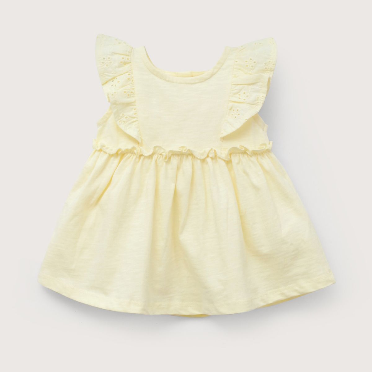 OPALINE - Vestido amarillo de bebé niña